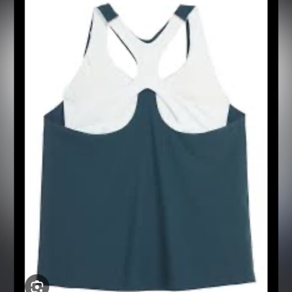athleta 2 in 1 ultimate support bra tank top sports bra size medium